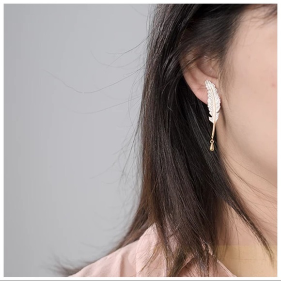 🎁 Artisan Handmade 925 Silver Leaf The Zetana Earrings - Picture 7 of 8